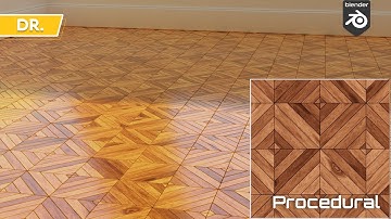parquet wood - diamond tile shader blender 2.91