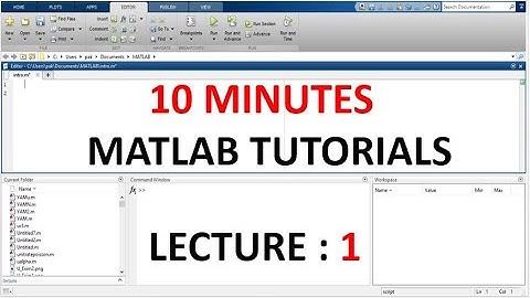MATLAB Lecture 1 | Introduction | MATLAB Tutorials | 10 Minutes | Urdu/Hindi Lecture