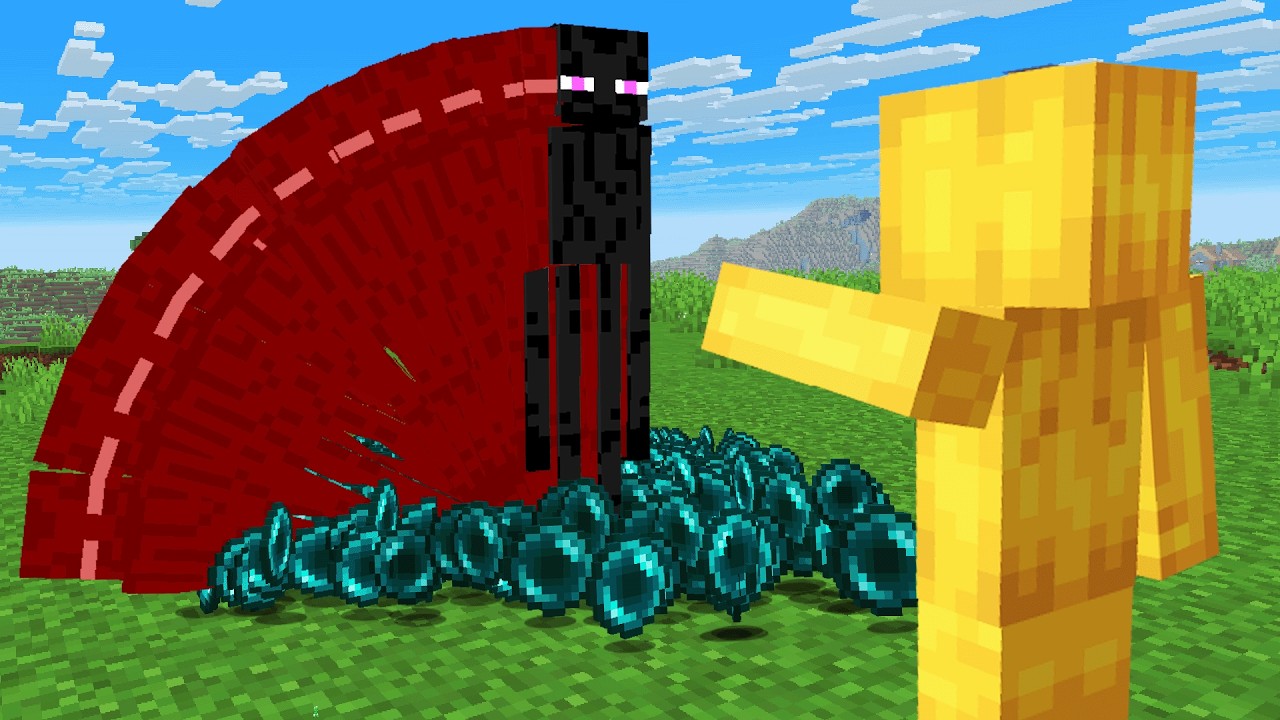 Minecraft but Everything I Punch Duplicates
