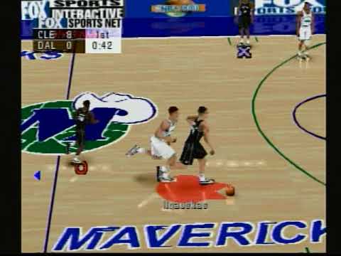 Fox Sports NBA Basketball 2000 PS1: Cleveland Cavaliers VS. Dallas Mavericks