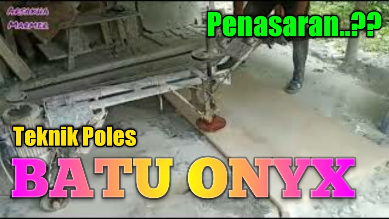 Teknik Poles Daun Meja Batu Onyx Alam