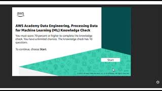 Module 10 Eduskills AWS Academy Data Engineering Course || knowledge check correct answers