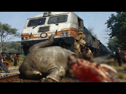 لحظات مرعبة لاصطدام القطارات بالحيوانات لن ت صدق أنها حقيقية