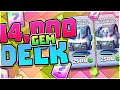 I SPENT 14,000 GEMS to MAKE A DECK in CLASH ROYALE