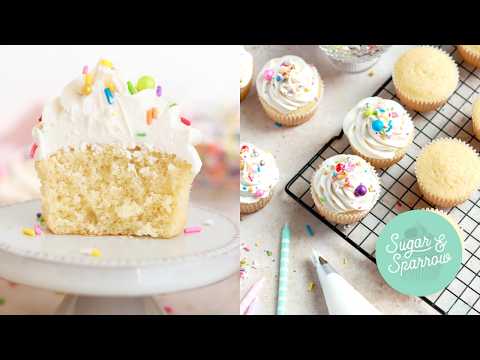 Perfect Vanilla Cupcakes Recipe (Moist & Fluffy!)