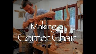 Apothecary Cherry TV Stand/Console Table for TVs up to 55″ Corner Chair Building Process by Doucette and Wolfe Furniture Makers Copy