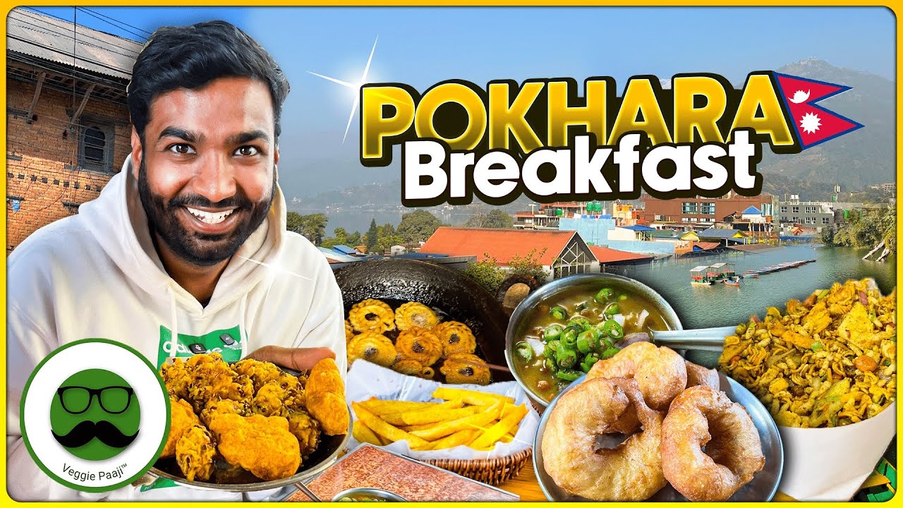 Nepal Breakfast in Pokhara + Most Expensive Coffee Panama Geisha  | Veggie Paaji
