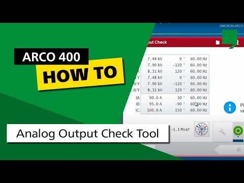 ARCO Control Tutorial – Analog Output Check Tool