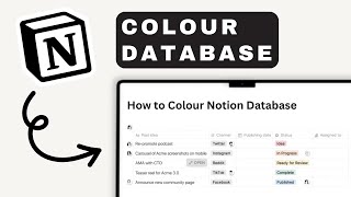 How to Add Colours to Database in Notion | Notion Tutorial (2025)