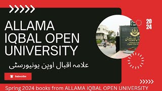 ALLAMA IQBAL OPEN UNIVERSITY books spring 2024 || 2nd semester books received 2024 screenshot 1