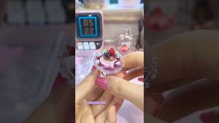 Tiny clay sundae with berries \u0026 chocolate magic! 🍓#handmade #cakes #diy #mini