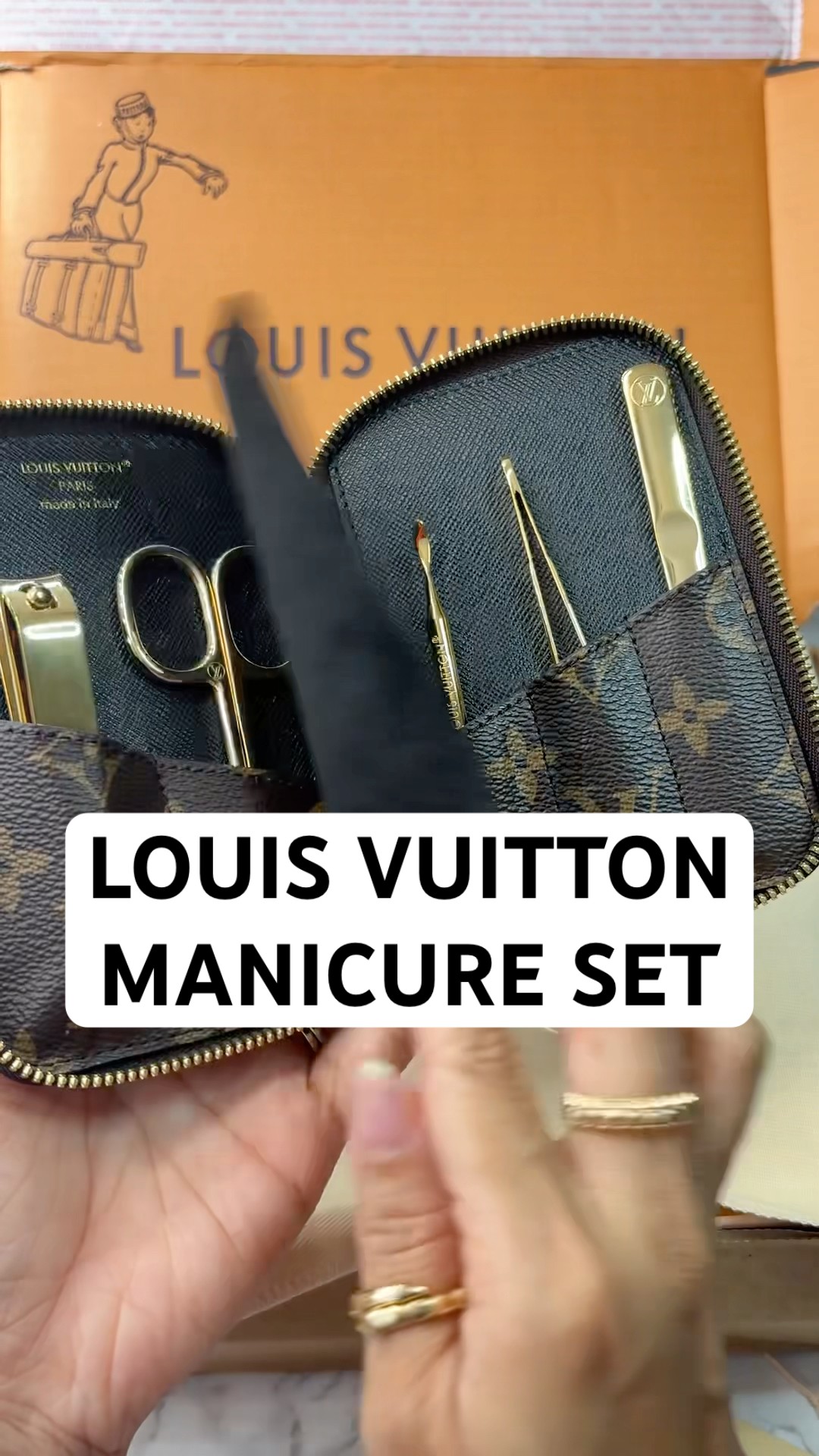 LOUIS VUITTON MANICURE SET 💅🏽 THE MOST RIDICULOUS OR MOST