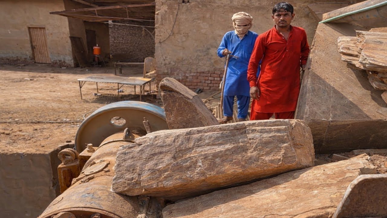 Massive Stone Crusher Machine at Work | Big Rock Crushing Process | Heavy Machinery