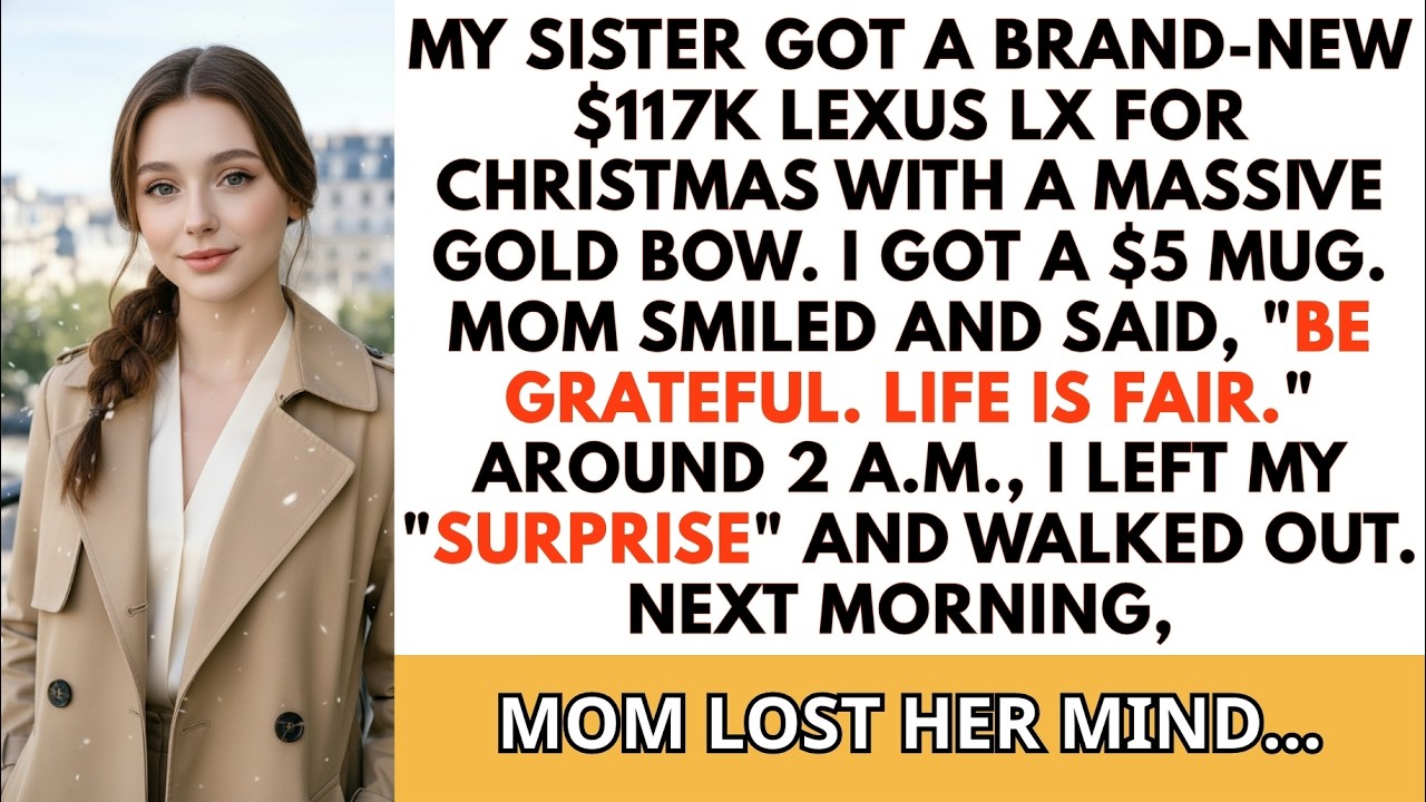 My Sister Got A $117K Lexus For Christmas, While I Got A $5 Mug  The Next Morning, My Mom Snapped…