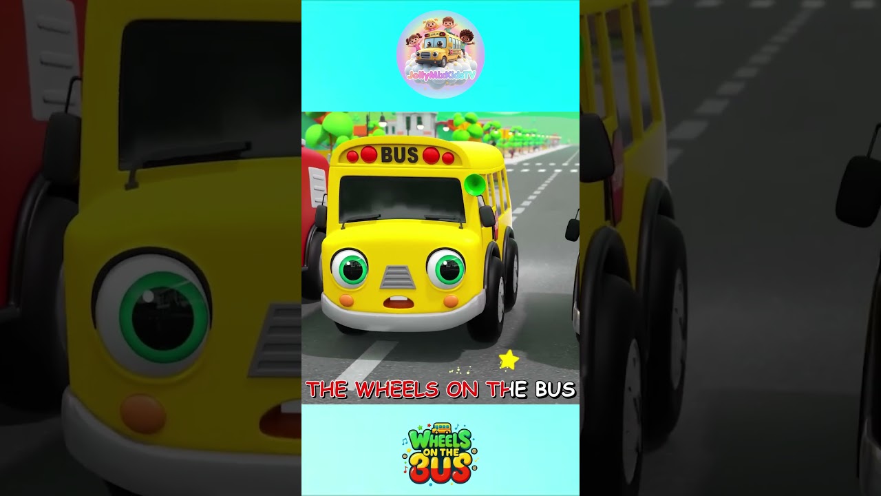 The Wheels on the Bus 1 Minute Loop Remix | Best Kids Songs & Nursery Rhymes | Jollymix Kids TV