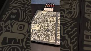 Customizing My Sketchbook Cover With Posca Markers! #shorts #art #satisfying
