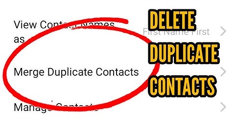 Redmi Note 5 Pro || How to Merge/Delete Duplicate Contact on Redmi Note 5 Pro