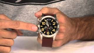 Nixon 51 30 Chrono Leather Watch Review at Surfboards.com