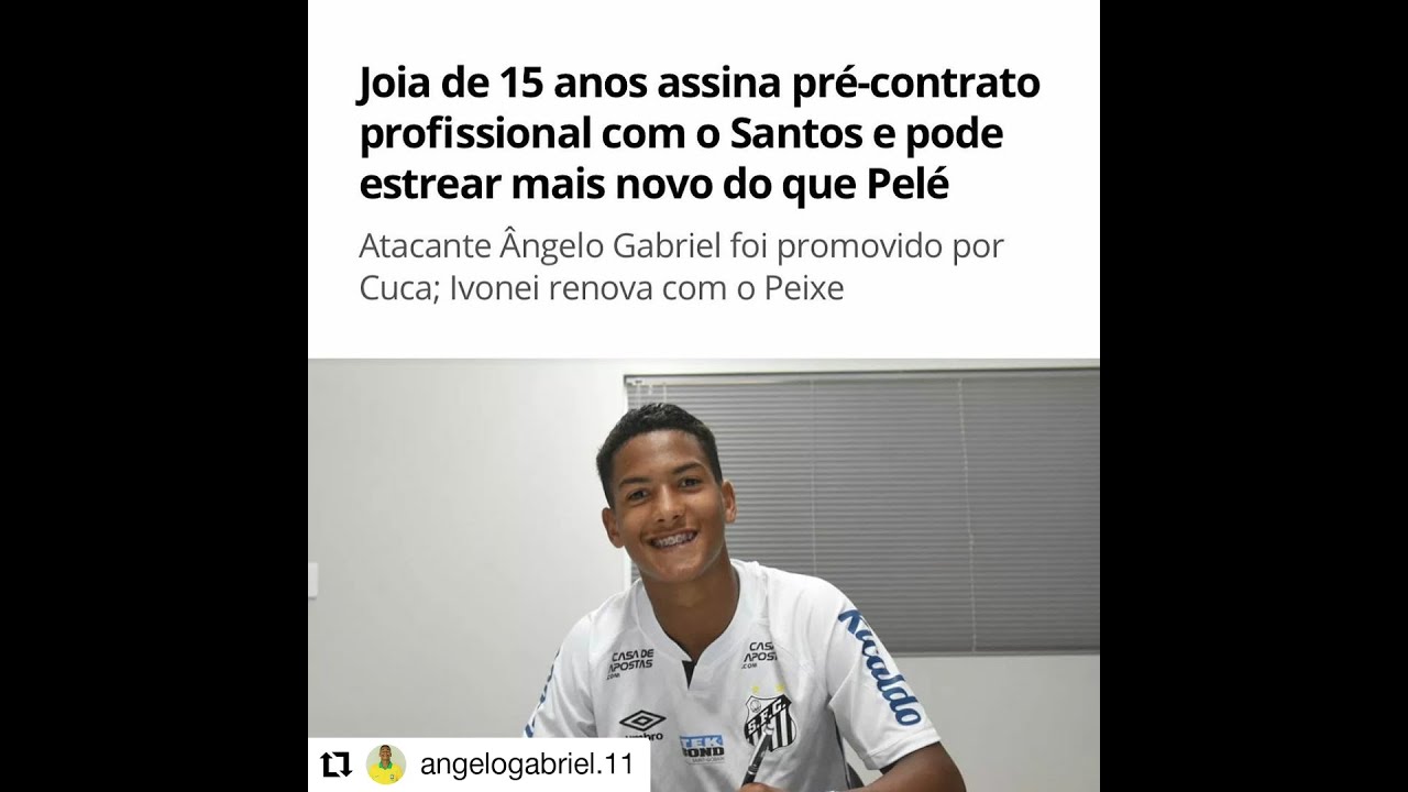 Santos renova contrato com artilheiro da base 