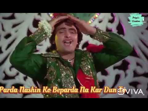 Parda Hai Parda WhatsApp Status  Rishi Kapoor Song Status Old song status