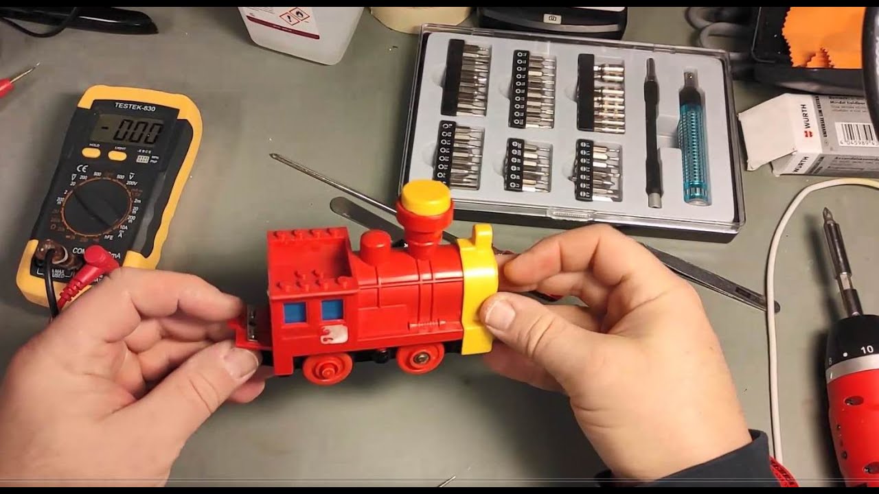 Ремонт детской игрушки паравозика - YouTube