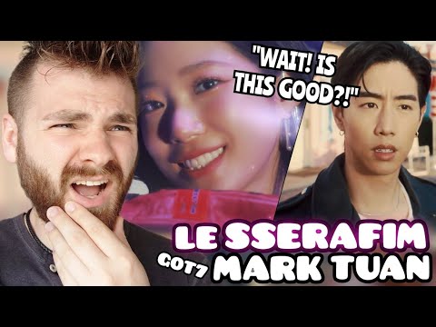 FIRST TIME reacting to LE SSERAFIM "Perfect Night" M/V 'OVERWATCH 2' | Mark Tuan "Fallin" | REACTION