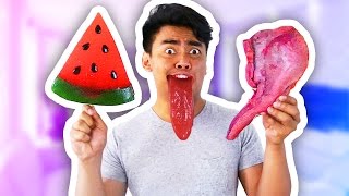 GUMMY FOOD VS REAL FOOD 3!