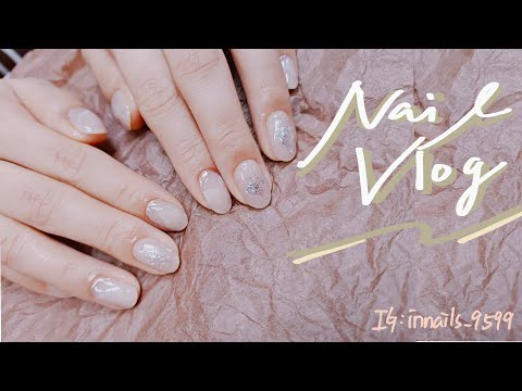 Nail vlog | 冷灰色款式| 介紹甲片座好物 |美甲師工作日常