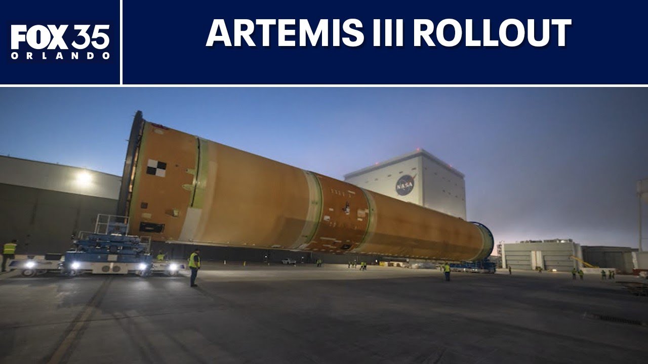 NASA rolls out Artemis II SLS core, Blue Origin investigation | 14:17 | FOX 35 Orlando | 458K subscribers | 408 views | April 20, 2026