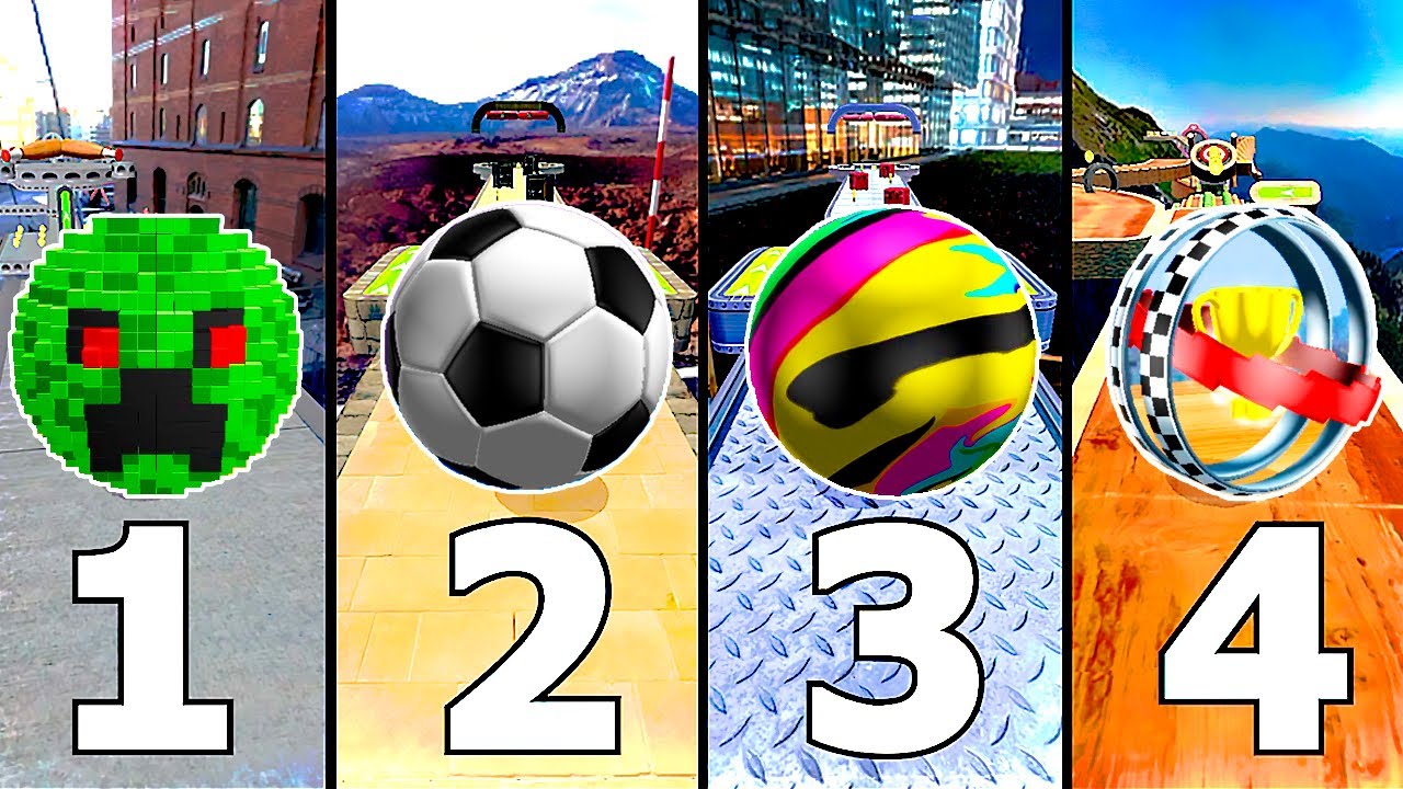 Going Balls - Pixel vs Soccer vs Planet vs Cup on Special Levels 1474-1478!  Race-278