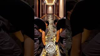 River epoxy resin floor in a luxury hallway #epoxyresin #epoxyfloor #diy