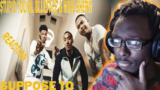 $tupid Young, Blueface & Mike Sherm - Suppose To (Official Video) REACTION