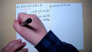 Simplification of Boolean Expressions using Boolean Algebra (Example 1)