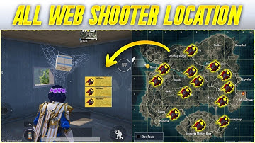 🕸 spider man web shooter all locations in BGMI/PUBG ✨ top location for spider crate!!!