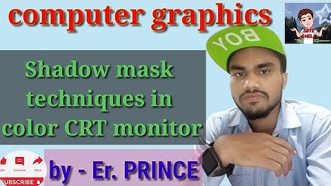 computer graphics|Shadow mask techniques in color CRT monitor|unit -2|lecture-5