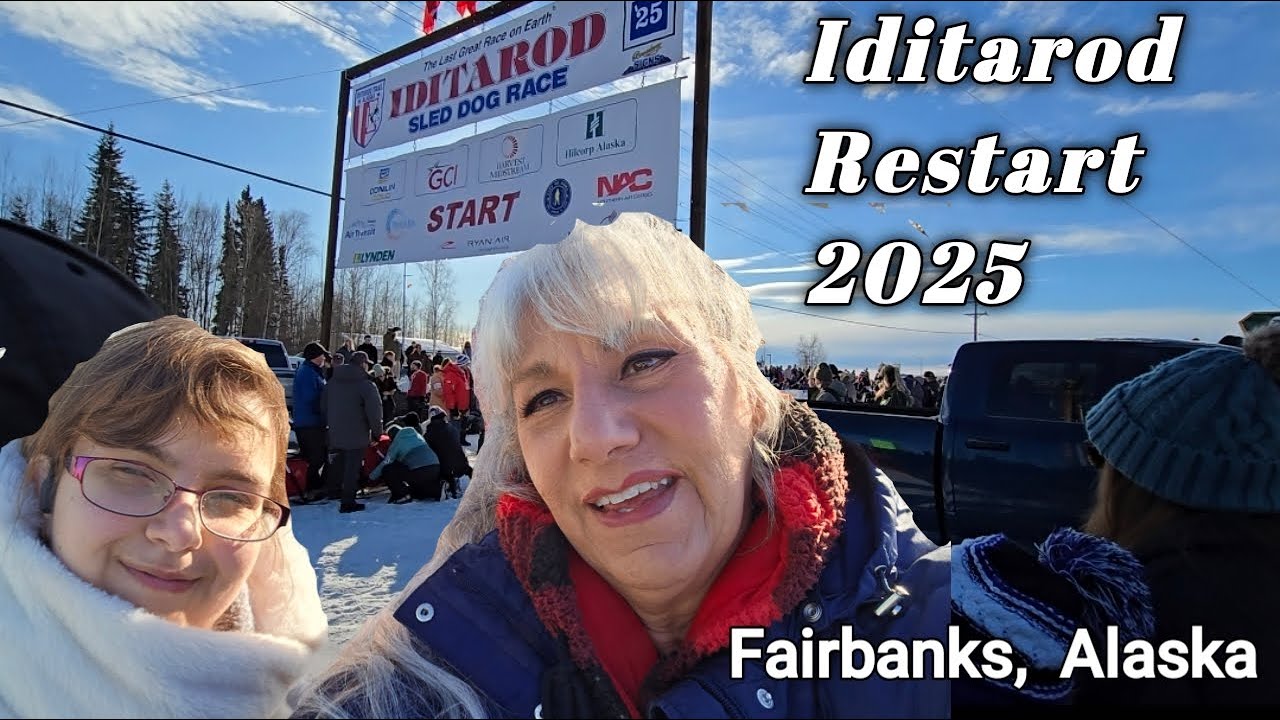 Iditarod Re-Starts in Fairbanks, Alaska 2025 | Alaskan Bears Vlogs ...