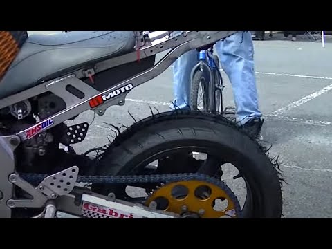His Tire Explodes after A Burnout