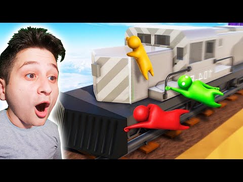 მატარებელმა გამიტანა - Gang Beasts ubralod noobi