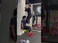 Wall Sit With Dumbel Sqauts.. #trainer# #motivation #gymmotiuationoideo #gymlife #ytshorts#trending