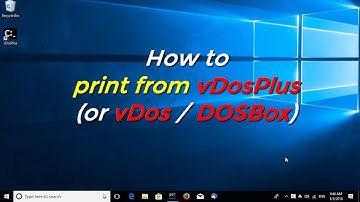How to print from vDosPlus (or vDos / DOSBox)