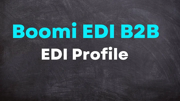 BOOMI EDI  B2B    EDI  Management   EDI Profile  3