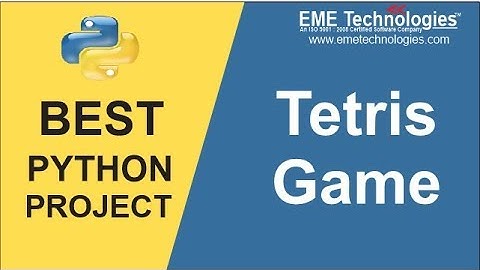 How to Create Tetris Game Project in Python | Download Project with Source Code