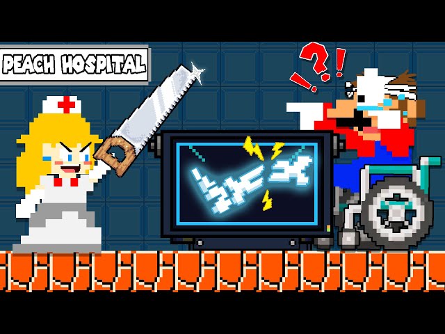 What will Dr. Peach do with Mario's Broken Leg ??? | Game Animation class=