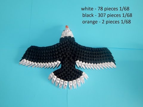 3D origami eagle || DIY paper eagle