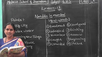 Melrose School # 4th Std EVS Chapter 17 