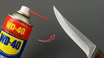 How to Sharpen a Knife with WD-40 – Genius Home Lifehack!