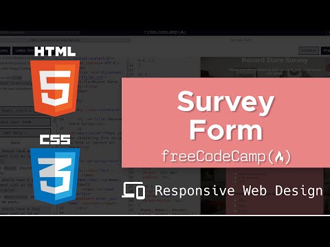Survey Form (Certification Project) : freeCodeCamp (Responsive Web Design)