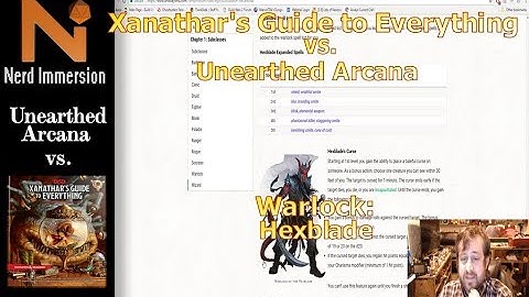Unearthed Arcana vs Xanathar