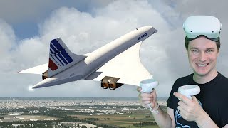 We fly the Concorde and a heli in Virtual Reality - Aerofly FS 4 flight simulator
