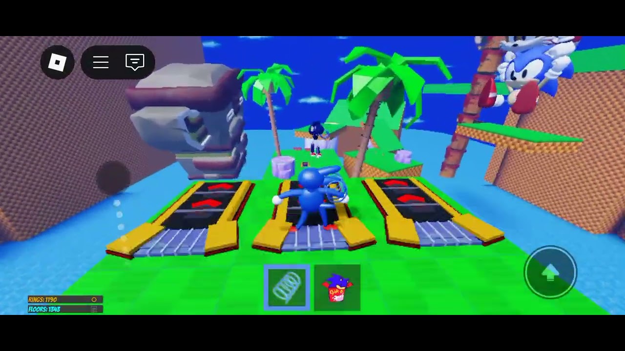 Sonic elevator gameplay as sanic